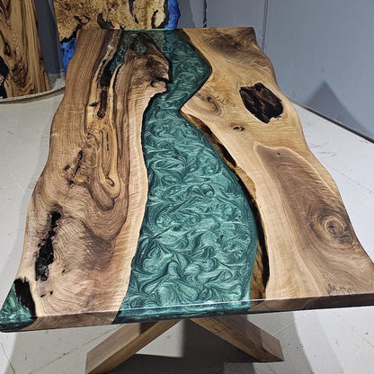 Custom Order Epoxy Resin Dining Table