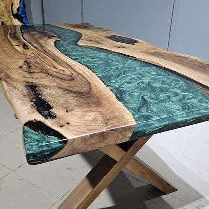Custom Order Epoxy Resin Dining Table