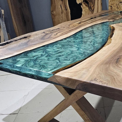 Custom Order Epoxy Resin Dining Table