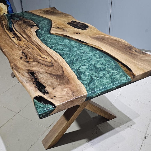 Custom Order Epoxy Resin Dining Table