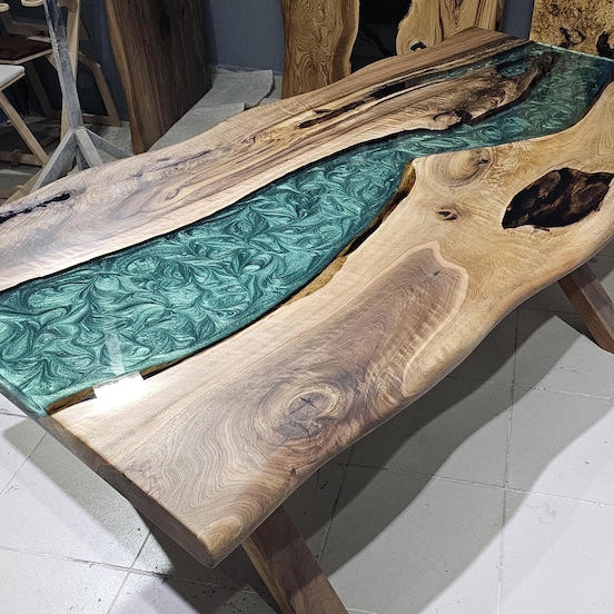 Custom Order Epoxy Resin Dining Table