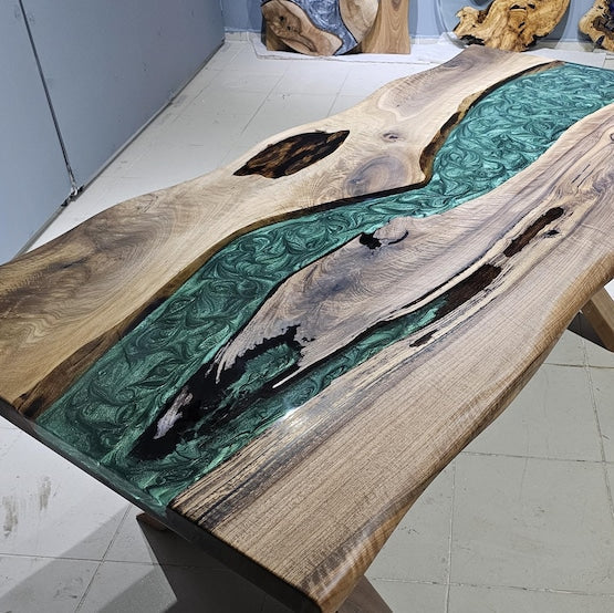 Custom Order Epoxy Resin Dining Table