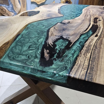Custom Order Epoxy Resin Dining Table